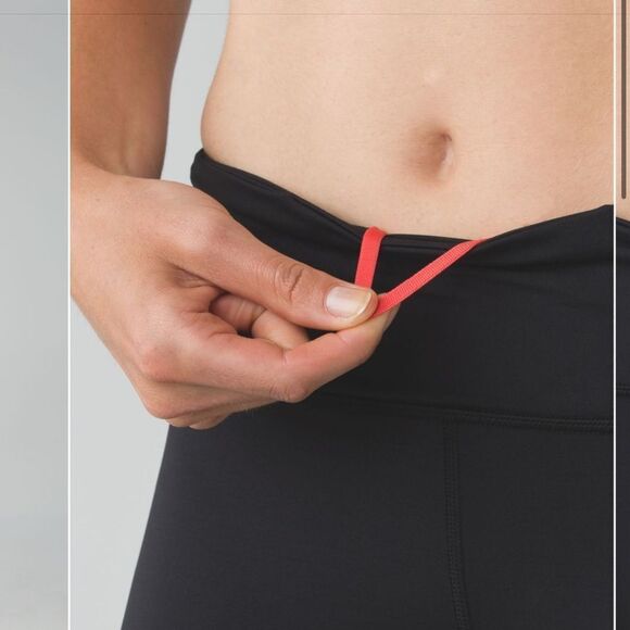 Lululemon Pedal To The Medal 7/8 Tight in Black / Alarming / Tranquil Blue - Picture 4 of 16